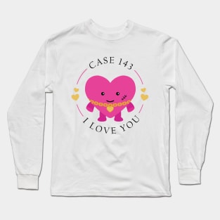 stray kids case 143 pink heart Long Sleeve T-Shirt